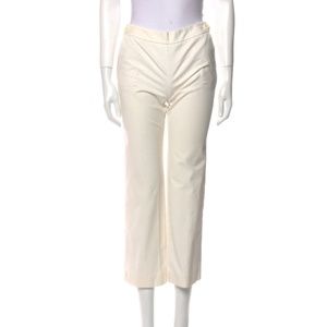 Tory Burch Ivory Straight Leg Crop pants SZ M